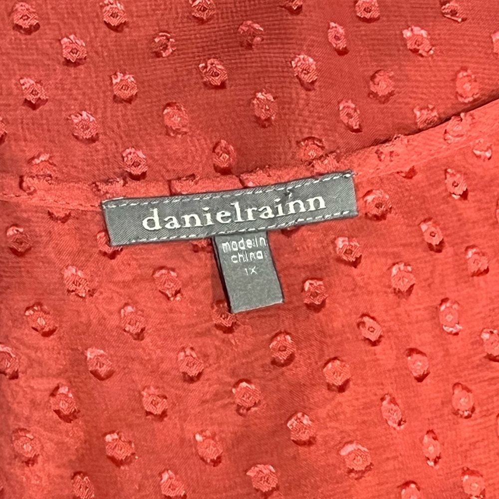 Danielrainn beautiful coral sheer cowl neck top - Picture 4 of 7